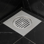 Plantex 304 Grade Stainless Steel Bathroom Drain Cover/Floor Drain Jali for Bathroom/Drainage Cover (6x6 inches) - (AXIO, Chrome)