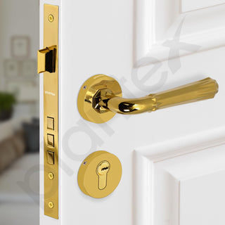 Plantex Premium Door Lock with 3 Years of Warranty/Main Door Locks for Home/Mortise Lock Set for Door (7117 - PVD Gold)