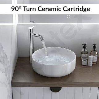 Plantex Pure Brass Pillar Tap for Wash Basin/High Neck Tap for Basin with Teflon Tape-7 Year Warranty by Plantex (ORE-1422, Chrome)