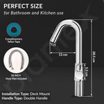 Plantex Mixer Tap for Bathroom/Wash Basin Tap Hot and Cold/Bathroom Accessories/Water Tap/Sink Tap for Wash Basin - (Flip, Chrome)