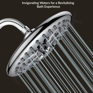 Plantex Abs Shower Head For Bathroom/8 Different Modes Shower Head/Overhead Shower Without Arm/Rain Shower Head For Bathroom - (Chrome)