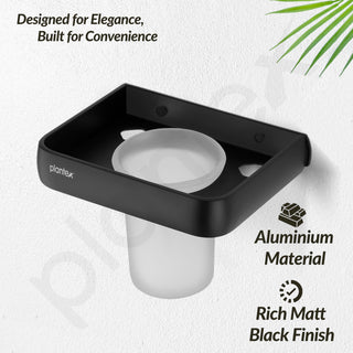 Plantex Toothbrush Holder/Tumbler Holder for Bathroom/Toothpaste/Razor Holder/Tooth Brush Holder/Bathroom Accessories - (Black)