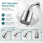 Plantex ABS Square Head Shower/4 Inch Overhead Rain Shower for Home/Hotel/Adjustable Shower Head for Bathroom - Pack of 1 (Chrome, 9011)