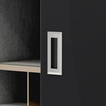Plantex Sliding Door Handle/Concealed Handle for Sliding Door/96mm Concealed Handle for Wardrobe/Kitchen Cabinet - Pack of 1 (Satin)