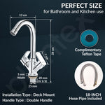 Plantex Brass Spindle Wash Basin Tap with Water Saving Aerator/Basin Mixer for Bathroom/Sink Tap for Kitchen Basin -(Saga-Chrome)