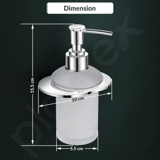 Plantex Pure Brass Liquid Soap Dispenser/Smero Hand Wash Dispenser for Kitchen/Shampoo Dispenser/Bathroom Accessories - Aqua (Chrome)