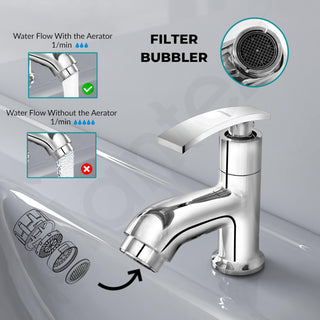 Plantex Pure Brass Pillar Tap for Wash Basin with Teflon Tape/Single Lever Basin Tap/Tabletop for wash Basin Tap/Water Tap/Faucet for Wash Basin (ZUR-1501, Chrome)