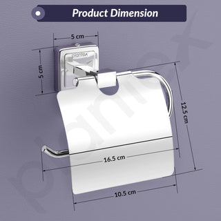 Plantex 304 Grade Stainless Steel Toilet Paper Holder/Tissue Paper Roll Holder/Toilet Paper Roll Holder/Tissue Paper Holder - Decan (Chrome)
