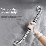 Plantex Stainless Steel Grab Bar for Toilet with Grip/20-inch Anti-Slip Handle for Bathroom Support - Pack of 1 (Chrome)