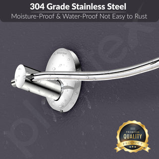 Plantex 304 Grade Stainless Steel Hand Towel Hanger/Napkin Holder for Wash Basin/Towel/Napkin Ring/Bathroom Accessories - Oreva (Chrome)