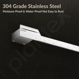 Plantex Towel Rod for Bathroom/304 Grade Stainless Steel Towel Hanger/24 inch Towel Holder/Bathroom Accessories - Pack of 1 (Tesla - 2704, Chrome)