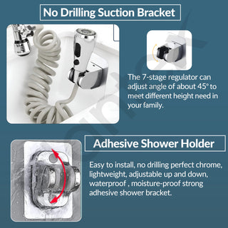 Plantex Flexible Tap Extender for Kitchen Sink/360° Rotation/Diverter Plus Aerator with Extendable Recoil Hose/Fits F22 and M24 mm taps (XL-2014/Chrome)