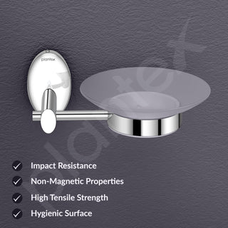 Plantex 304 Grade Stainless Steel Bathroom Soap Case/Holder/Stand/Bathroom Accessories - Oreva (Chrome)