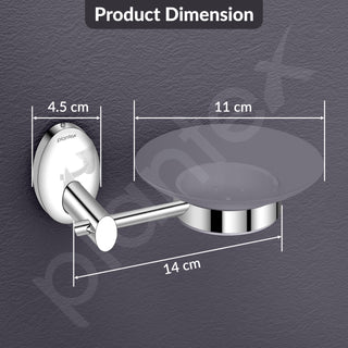 Plantex 304 Grade Stainless Steel Bathroom Soap Case/Holder/Stand/Bathroom Accessories - Oreva (Chrome)