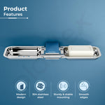 Plantex 304 Grade Stainless Steel Double Soap Holder for Bathroom/Dual Soap Case/Wall Mount Soap Holder/Bathroom Accessories - Pack of 1 (Regent, Chrome)
