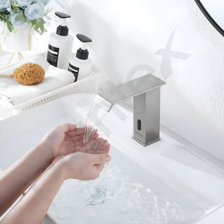 Plantex Solid Brass Automatic Touchless Faucet for Wash Basin/Sensor Tap for Kitchen Sink/Electronic Basin Tap/Basin Faucet-(Chrome)