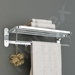 Plantex 304 Grade Stainless Steel Towel Rack in Bathroom/Towel Holder in Bathroom/Cloth Hanger for Bathroom Wall/Bathroom Accessories (24 Inch) Chrome