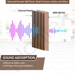 Plantex Wall Panels/Wooden Louvers Panel for Wall 8 Feet/Charcoal Panel for Interior Wall Dรฉcor/3D Wall Panel - Pack of 10 Covers - 32 Sq. Ft,, Size-5 Inch x 8 Feet (Wooden - Modern Strip)