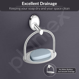 Plantex 304 Grade Stainless Steel Soap Holder Stand for Bathroom/Soap Dish/Soap Holder/Soap Stand/Bathroom Accessories - Oreva(Chrome)