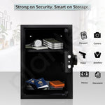 Plantex 56 Litre Digital Safe Locker For Home/Safety Locker Box with Biometric Fingerprint,Touchscreen & Emergency Key/Perfect Security Solution for Valuables/2 Years Warranty By Plantex - Black