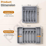 Plantex Expendable Cutlery Tray/Cutlery Organizer for Kitchen Drawer
