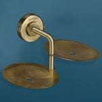 Plantex 304 Grade Stainless Steel Bathroom Accessories Set of 3 - Towel Stand/Napking Hanger/Dual Soap Holder for Bathroom - Daizy (Brass Antique)