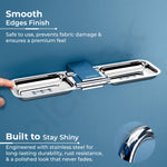 Plantex 304 Grade Stainless Steel Double Soap Holder for Bathroom/Dual Soap Case/Wall Mount Soap Holder/Bathroom Accessories - Pack of 1 (Regent, Chrome)