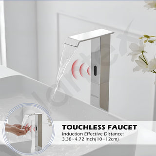 Plantex Sensor Tap for Washbasin/Pure Brass Automatic Touchless Basin tap/Pillar Tap for Wash Basin/Tap for Basin - (Chrome)