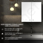 Planet Premium Bathroom Cabinet with Mirror/ 304 Stainless Steel Bathroom Mirror with Storage/Shelf for Wall with Mirror (18x18 Inch-Chrome)
