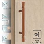 Plantex Main Door Handle/14 Inch Door Handle for Main Door/Pull-Push Handle for Home/Office/Hotel - Pack of 1 (PVD Rose Gold) - 3 years Warranty
