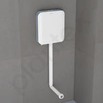 Plantex Flush Tank for Toilet/7 Ltr Water Capacity Polypropylene Toilet Flush Tank/Slim and Dual Tone Cistern with Internal Accessories - Pack of 1 (Grey & White)