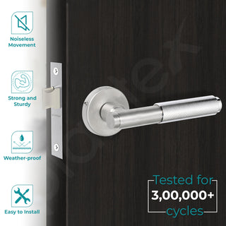 Plantex Heavy Duty Bathroom Door Lock – Door Lock for Bathroom & Balcony/Mortise Keyless Locks for Bathroom/Store Room/Balcony/with Baby Latch (603 - Satin)