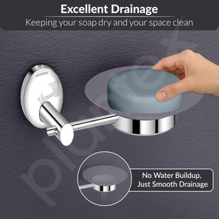 Plantex 304 Grade Stainless Steel Bathroom Soap Case/Holder/Stand/Bathroom Accessories - Oreva (Chrome)