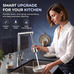 Plantex Water Saving Kitchen Tap Extender/2 Mode ABS Flexible Tap Extension With Aerator/360° Neck Rotation -(Chrome, APS-N-3)
