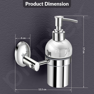 Plantex 304 Grade Stainless Steel Silver Wash Basin Handwash Holder/Wall Mounted Dispenser/Bathroom Accessories - Oreva (Chrome)