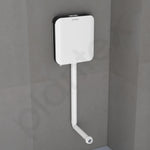 Plantex Cistern Flush Tank/Dual & SlimTone 7Ltr Water Capacity Polypropylene/Commode Flush Tank for Bathroom with Internal Accessories Pack of 1 (Black & White)