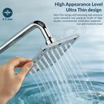 Plantex Stainless Steel Shower Head 100 mm with Water Saving Nozzle/Shower for Bathroom/Rain Shower Head for Bathroom without Arm- (Sandwich Shower-Chrome)
