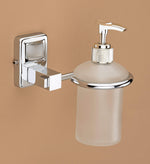 Plantex 304 Grade Stainless Steel Washroom Set of 2 - Toilet Paper Holder/Stand/Liquid Soap Dispenser - Darcy (Chrome)