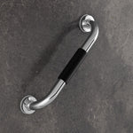 Plantex Stainless Steel Grab Bar for Toilet with Grip/14-inch Anti-Slip Handle for Bathroom Support - Pack of 1 (Chrome)