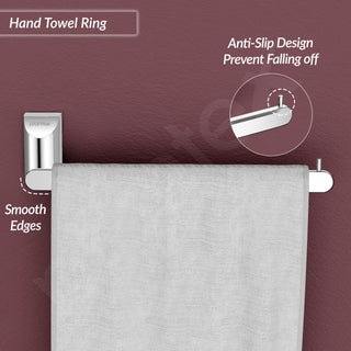 Plantex Smero Pure Brass Hand Towel Hanger/Towel Holder for Washbasin/Napkin Hanger for Wash Basin/Bathroom Accessories (Chrome Finish) Superb