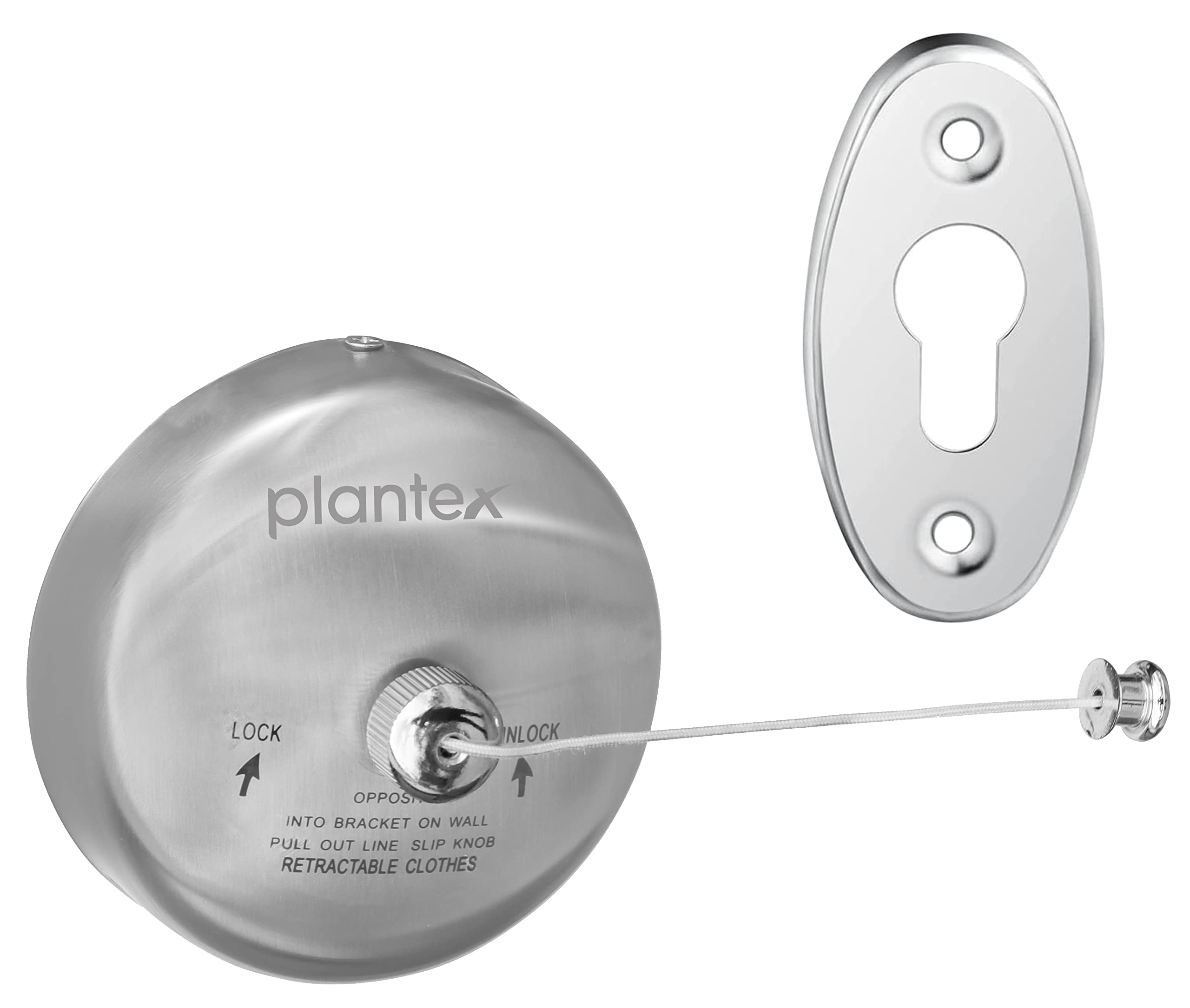 Plantex Stainless Steel Retractable Clothesline with Adjustable