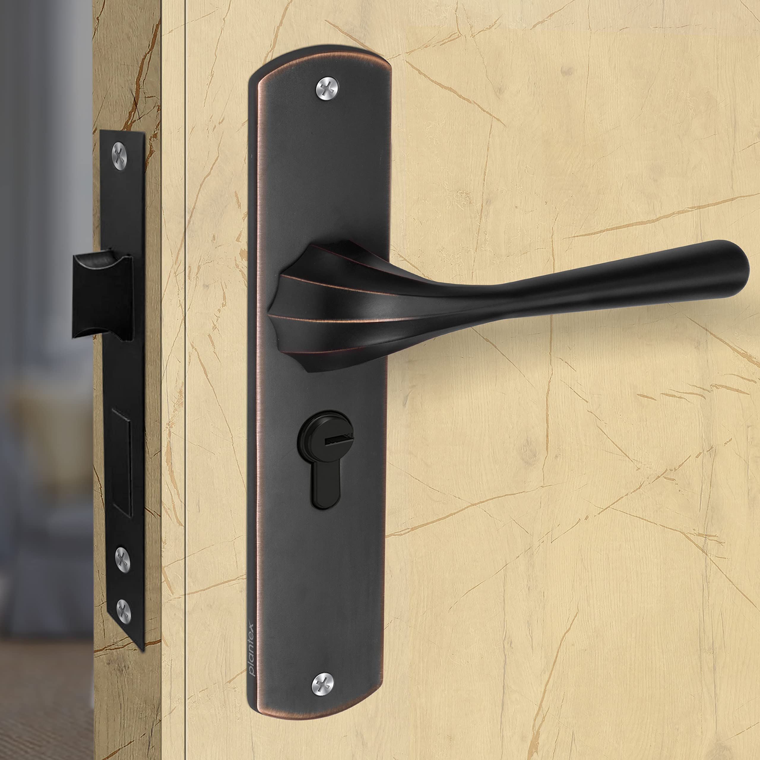 Plantex Heavy Duty Door Lock - Main Door Lock Set with 3 Keys/Mortise