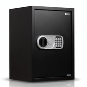 Plantex 56 Litres Safe Locker for Home/Safety Locker Box with Electronic Keypad & Emergency Keys/Master & User Code Access with LED Light/Tijori Box/2 Years Warranty By Plantex - Black