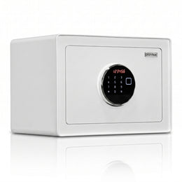 Plantex Digital Safe Locker For Home/23 Litre Safety Locker Box with Biometric Touchscreen Display & Dual Code Access Master & User/LED Light/Emergency Key/2 Years Warranty By Plantex - (White)