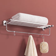 Plantex Towel Rack for Bathroom/304 Grade Stainless Steel Towel Stand/24 Inch Towel Hanger/Towel Holder/Bathroom Accessories - Pack of 1 (PM-2401, Chrome)