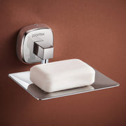 Plantex 304 Grade Stainless Steel Soap Holder for Bathroom/Soap Dish/Soap Stand/Bathroom Accessories - Maxx (Chrome)