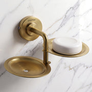 Plantex 304 Grade Stainless Steel Double Soap Holder/Soap Stand/Soap Dish for Bathroom and Wash Basin/Bathroom Accessories - Daizy (Antique)