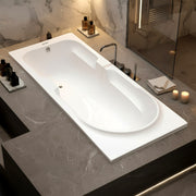 Plantex Bathtub For Bathroom/Bath tub for Adults/Deep Soaker Bathtub with Overflow and Waste Coupling Accessories (White - 1670 mm)
