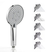 Plantex Hand Shower for Bathroom/5 Mode Multifunctional Shower/5-Inch ABS Plastic Silicone Handheld Shower Head/Easy Mode Switching – (Chrome, APS-8607)