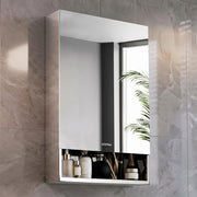 Plantex Bathroom Mirror Cabinet/304 Stainless Steel Bathroom Cabinet with Mirror/Bathroom Storage Cabinet/Wall Mounted Mirror Bathroom Cabinet (20x32 Inch-Chrome)